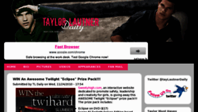 What Taylorlautnerdaily.com website looked like in 2013 (11 years ago)