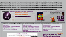 What Tel-blog.de website looked like in 2013 (11 years ago)