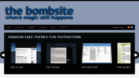 What Thebombsite.com website looked like in 2013 (11 years ago)