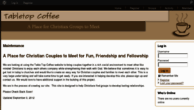 What Tabletopcoffee.com website looked like in 2013 (11 years ago)