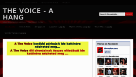 What Thevoice.ma website looked like in 2013 (12 years ago)