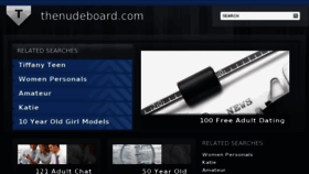 What Thenudeboard.com website looked like in 2013 (11 years ago)