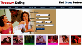 What Threesumdating.com website looked like in 2013 (11 years ago)