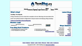 What Teenblog.org website looked like in 2013 (11 years ago)