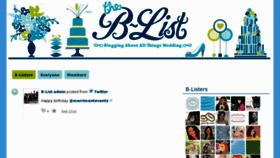 What Theb-list.com website looked like in 2013 (11 years ago)