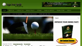 What Tipsforgolf.org website looked like in 2013 (11 years ago)