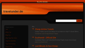 What Travelunder.de website looked like in 2013 (11 years ago)
