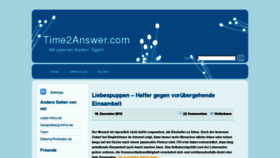 What Time2answer.com website looked like in 2013 (11 years ago)