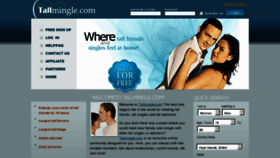 What Tallmingle.com website looked like in 2013 (11 years ago)