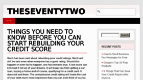 What Theseventytwo.com website looked like in 2013 (12 years ago)