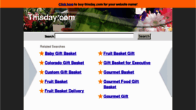 What Thisday.com website looked like in 2013 (11 years ago)