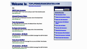 What Toplifeinsurancerates.com website looked like in 2013 (11 years ago)