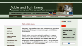 What Tableandbathlinens.com website looked like in 2013 (11 years ago)