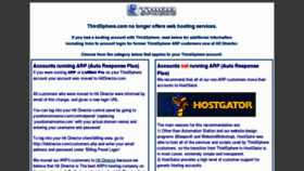 What Thehostingnet.com website looked like in 2013 (11 years ago)