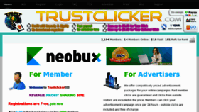 What Trustclicker.com website looked like in 2013 (11 years ago)