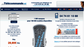 What Telecommande.net website looked like in 2011 (13 years ago)