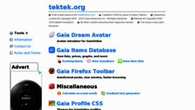 What Tektek.org website looked like in 2013 (11 years ago)