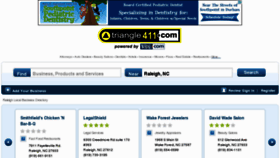 What Triangle411.com website looked like in 2013 (12 years ago)