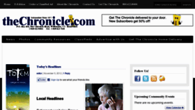 What Thechronicle.cc website looked like in 2013 (11 years ago)