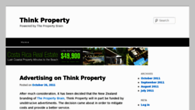 What Thinkproperty.co.nz website looked like in 2013 (11 years ago)