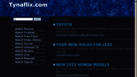What Tynaflix.com website looked like in 2013 (11 years ago)