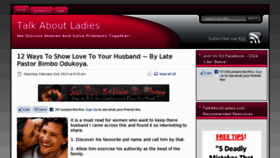 What Talkaboutladies.com website looked like in 2013 (11 years ago)