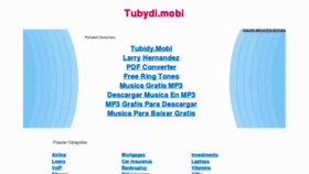 What Tubydi.mobi website looked like in 2013 (11 years ago)