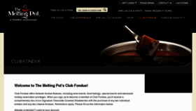 What Themeltingpotclubfondue.com website looked like in 2013 (11 years ago)
