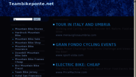What Teambikeponte.net website looked like in 2013 (11 years ago)
