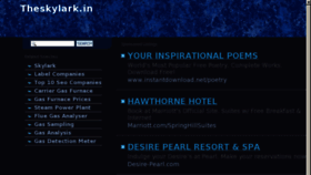 What Theskylark.in website looked like in 2013 (11 years ago)