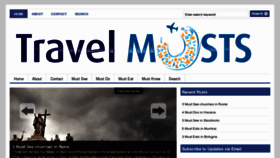 What Travelmusts.com website looked like in 2013 (11 years ago)