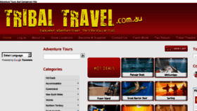What Tribaltravel.com.au website looked like in 2013 (11 years ago)