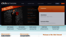 What Theclicknetwork.com website looked like in 2013 (10 years ago)