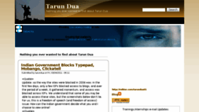 What Tarundua.net website looked like in 2013 (10 years ago)