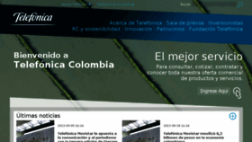 What Telefonica.com.co website looked like in 2013 (10 years ago)