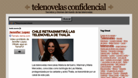 What Telenovelasconfidencial.com website looked like in 2013 (10 years ago)