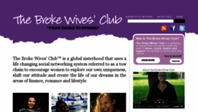 What Thebrokewivesclub.com website looked like in 2013 (10 years ago)