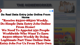 What Thehomeworker.org website looked like in 2013 (10 years ago)