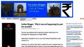 What Theindianblogger.com website looked like in 2013 (10 years ago)