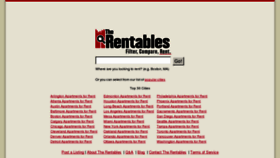 What Therentables.com website looked like in 2013 (12 years ago)