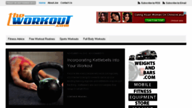 What Theworkout.com website looked like in 2013 (10 years ago)