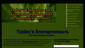 What Todays-entrepreneurs.com website looked like in 2013 (10 years ago)
