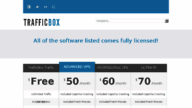 What Trafficbox.net website looked like in 2013 (10 years ago)