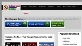 What Thehungergames.cc website looked like in 2013 (10 years ago)