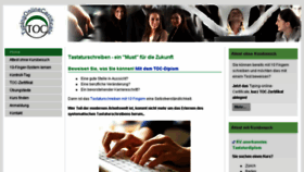 What Tastaturschreiben.ch website looked like in 2013 (10 years ago)