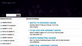 What Teleringa.com website looked like in 2013 (10 years ago)