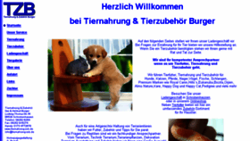 What Tiernahrung-sob.de website looked like in 2013 (10 years ago)