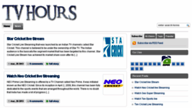 What Tvhours.com website looked like in 2013 (10 years ago)