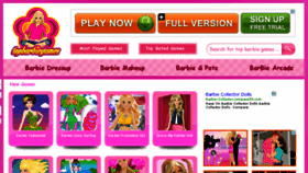 What Topbarbiegames.com website looked like in 2013 (10 years ago)