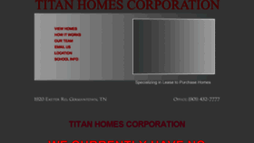 What Titanhomes.info website looked like in 2013 (10 years ago)